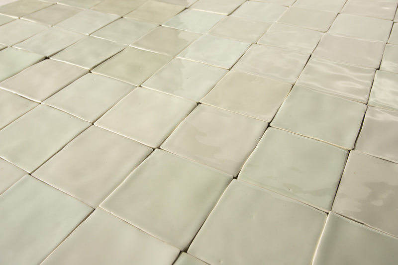 Off-White Handmade Square Tiles R5F8E9