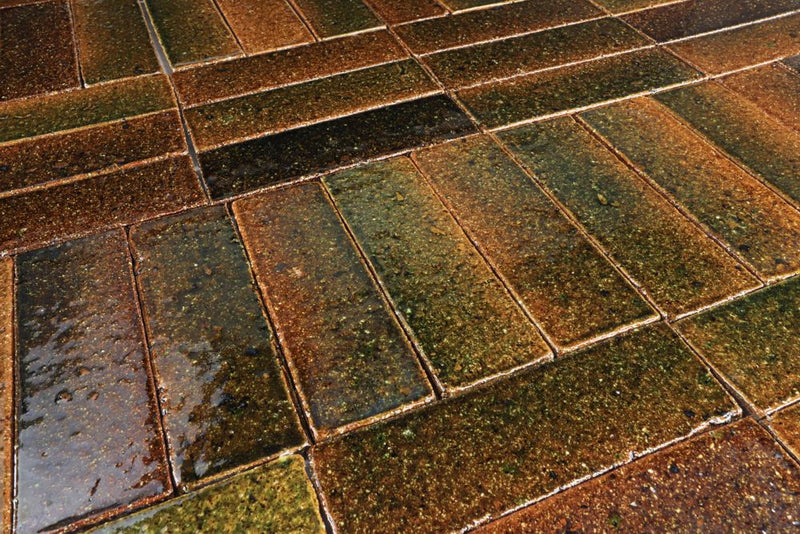 Pascalli Rectangular Tile Green Glaze RGRBEA-3C