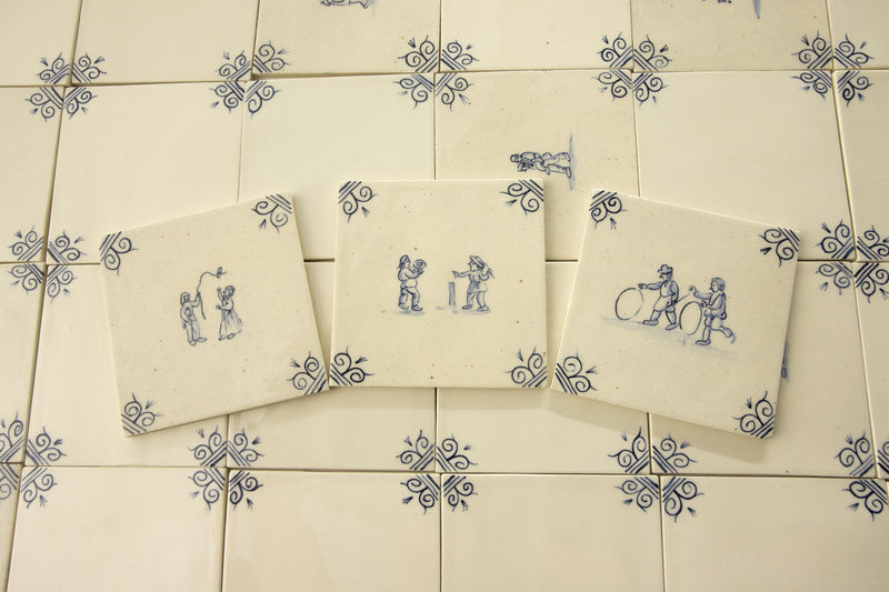 Hand Painted Delft Tiles TDDY5J 6B