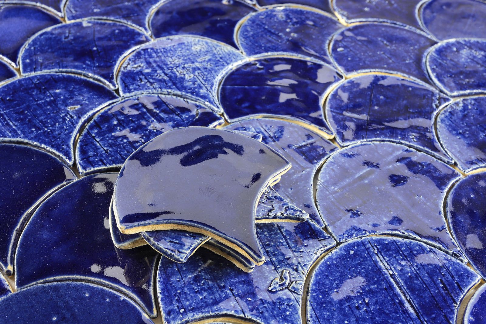 Parry Blue Fishscale Tile