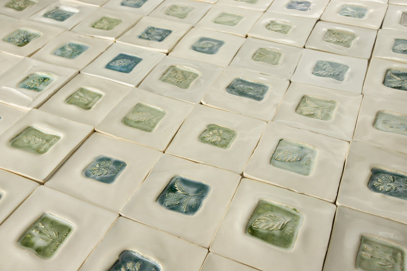 Hand-made Embossed Square Tiles YEHNZB 10A