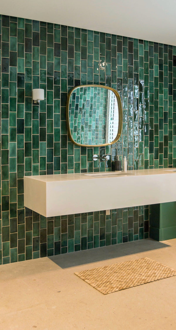 Green Metro Bathroom 150x75mm